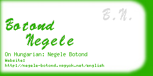 botond negele business card